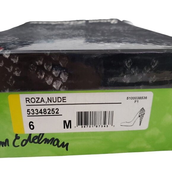 Sam Edelman Roza Spiked Heels Pumps‎ Shoes 6 M Tan Matte Leather  Rhinestone - Picture 13 of 14